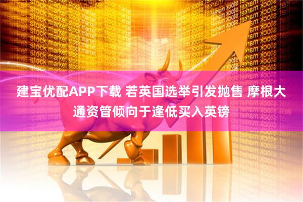 建宝优配APP下载 若英国选举引发抛售 摩根大通资管倾向于逢低买入英镑